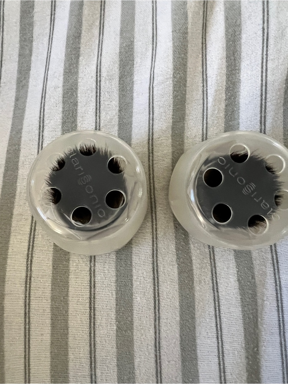 Clarisonic White and Black Brush Head Holders Set